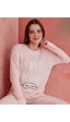 Elitol Kadın Baskı Detaylı Uzun Kollu Likralı Pijama Takım SOMON Elitol Kadın Baskı Detaylı Uzun Kollu Likralı Pijama Takım SOMON