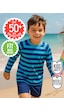 UV Korumalı Çizgili Erkek Çocuk Mayo T-shirt