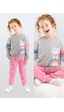 Denokids Rainbow Cat Kız Çocuk Alt-Üst Eşofman Takım