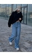 Madmext Mavi Straight Wide Kadın Jean Mg2000-mavi Mavi Madmext Mavi Straight Wide Kadın Jean Mg2000-mavi Mavi