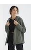 Tommy Life Çağla Kapüşonlu Fermuarlı Rahat Form Kadın Polar Sweatshirt - 97233 Çağla
