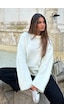 Madmext Beyaz Bisiklet Yaka Oversize Triko Kazak Mg1972 Beyaz Madmext Beyaz Bisiklet Yaka Oversize Triko Kazak Mg1972 Beyaz