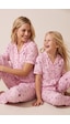 Siyah İnci Hello Kitty Lisanslı %100 Pamuk Pembe Çok Renkli Düğmeli Biyeli Pijama Takım 26120451