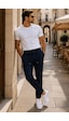 Danger Erkek Comfort Fit Lacivert Çizgili Jogger Pantolon Esnek Kumaş 0247dngr