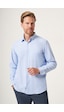 İmza Mavi Sert Yaka Oxford Comfort Fit Pamuklu Gömlek 1004265285