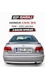 Honda Civic İes 1996-2001 Model Sedan Uyumlu Led Işıklı 2 Bacak Plastik Spoiler 0