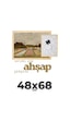 Ahşap-48x68 Ahşap Çerçeve 2cm En, 2,5cm Derinlik Puzzle Fotoğraf Poster Resim Çerçevesi Naturel Çam
