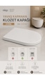 İnci D Form Yavaş Kapanan Klozet Kapağı Thermoplast Üstten Montaj Soft Close Beyaz