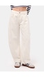 it's basic Kadın Kırık Beyaz 7s6-101 Barrel Fit %100 Koton Bol Kesim Denim Jean