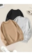 3'lu Paket Bej Gri Siyah Oversize Sweatshirt Siyah