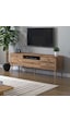 Mbes Mobilya Beyza Ahşap Ayaklı 140 Cm Atlantik Çam Tv Sehbası