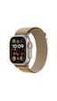 Apple Watch Ultra 2 MX4F3TU/A GPS + Cellular 2024 49mm Natural Titanium Case with Tan Alpine Loop - Medium (Distribütör Garantili)