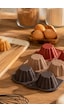 Porsima 30010-3 Silikon Çiçek Muffin Kalıbı 6'lı Yapışmaz Cupcake Ve Mini Kek Kalıbı Diğer