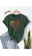 Eriyen Kalpler Baskılı Tasarım Tshirt Yeşil Eriyen Kalpler Baskılı Tasarım Tshirt Yeşil