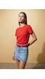 Dilvin 32779 Bisiklet Yaka T-shirt-kırmızı Dilvin 32779 Bisiklet Yaka T-shirt-kırmızı