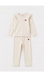 Soft&basic Kız Bebek-çocuk Kalp Nakışlı Regular Fit Rahat Kalıp İkili Takım Beyaz Soft&basic Kız Bebek-çocuk Kalp Nakışlı Regular Fit Rahat Kalıp İkili Takım Beyaz