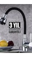 Mayygo 3 Yıl Garantili Oynar Başlıklı Spiral Siyah Kubar Lavabo, Mutfak Esnek Musluk Mayygo 3 Yıl Garantili Oynar Başlıklı Spiral Siyah Kubar Lavabo, Mutfak Esnek Musluk