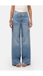 it's basic Kadın Kot Rengi 2s6-3 Palazzo Baggy Fit Kemer Detaylı Tasarım Denim Jean Mavi