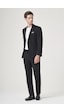 İmza Siyah Mono Yaka 6 Drop Slim Fit Beli Lastikli Takım Elbise 1001260194