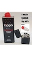 Zippo Benzin 125 Ml Zippo Siyah Benzinli Çakmak ve Taşı Set