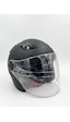 Oso Helmet Yarım Kask Gözlüklü Siyah - M Beden