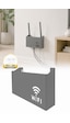Duvara Asılabilir Wifi Vidalı Askı Yapışkanlı Modem Kutusu WiFi Router Rafı 25x15x6cm