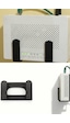 Kendinden Yapışkanlı Siyah Duvara Asılabilir Modem Adsl Wifi Router Saklama Duvara Montaj Kutusu Organizer Raf