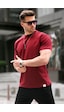 Madmext Bordo Regular Fit Basic Erkek Tişört 6131-bordo Bordo