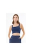 Cottonhill Lacivert Kare Yaka Crop Top Büstiyer Lacivert