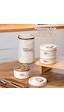 Porsima 25013 Vakumlu 3 Parça Çelik Lunch Box Sefer Tası Çantalı Krem Porsima 25013 Vakumlu 3 Parça Çelik Lunch Box Sefer Tası Çantalı Krem