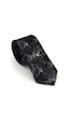 Gaffy Beyaz Desenli Siyah Dokuma Kumaş Mendilli Slim Fit Kravat // Sdk-2613-1 Siyah Gaffy Beyaz Desenli Siyah Dokuma Kumaş Mendilli Slim Fit Kravat // Sdk-2613-1 Siyah
