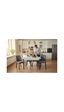 Efe Mobilya T-6024 Carara 70x120 Mdf Kare Gold Açık Gri Sandalye 4 Kişilik Mutfak Masası Takımı