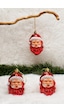 3lü Christmas Noel Baba Yılbaşı Ağacı Süsü