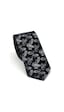 Gaffy Gri Şal Desenli Siyah Dokuma Kumaş Mendilli Slim Fit Kravat // Sdk-2507-1 Siyah Gaffy Gri Şal Desenli Siyah Dokuma Kumaş Mendilli Slim Fit Kravat // Sdk-2507-1 Siyah