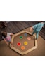 Montessori Ahşap Denge Kirişi, Denge Tahtası, Basamak Taşları, Aktivite Çocuk Oyuncağı 6 Sopa+6 Taş