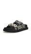 Black Platino Kadın Guess Footwear Dress Kadın Sandalet FL6FATFAL