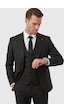 Deepsea Erkek Siyah Slim Fit 3 Lü Takım Elbise Kareli Ekose Desenli Yelekli Şık Takım 2600517