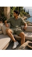 Erkek Premium Kumaş Modal Şort Slim Fit Takım Haki 2018dngr Erkek Premium Kumaş Modal Şort Slim Fit Takım Haki 2018dngr