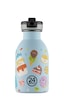 Kids Bottle Sweet Friends Pipetli Paslanmaz Çelik Çocuk Su Matarası 250 Ml Mavi