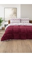 Battal Wellsoft Yorgan Çift Taraflı Yastık Kılıflı 215x235 Cm Bordo