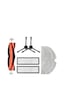 srfn ticaret Xiaomi Mi Robot Vacuum Mop Pro 2+ 3D Global Versiyon Uyumlu Set