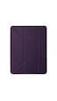 İpad Pro 11 İnç M5/m4 2025 2024 Uyumlu Karbon Desenli Pu Deri Arkası Sert Kılıf