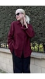 Madmext Bordo Muslin Kumaş Basic Kadın Gömlek Mg1660 Bordo Madmext Bordo Muslin Kumaş Basic Kadın Gömlek Mg1660 Bordo