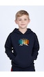 Panios Kids Kapüşonlu Kanguru Cepli Expand Baskı Detaylı Erkek Çocuk Sweatshirt Lacivert