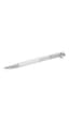5717136 Crystalline Silk Bollpoint Pen, White, White Locguered Chrome Plated Metalik