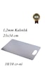 1,2 Mm Paslanmaz Çelik / Metal Kesme Tahtası 304 Kalite 23x34 Cm 18/10 Cr-ni Gümüş