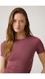 Los Ojos X Melodi Bordo Bedene Oturan Tişört Short Fitted Bordo Bordo