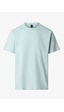 The North Face Nf0a8gqe-dom Essential Center Logo Relaxed Short Erkek T-shirt Turkuaz