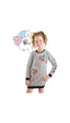 Unicorn Kız Çocuk Gri Sweat Elbise