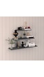 Asra Trend Modern Duvar Rafı DRF-02 %100 MDF 3'lü Dekoratif Organizer Kitaplık Antrasit